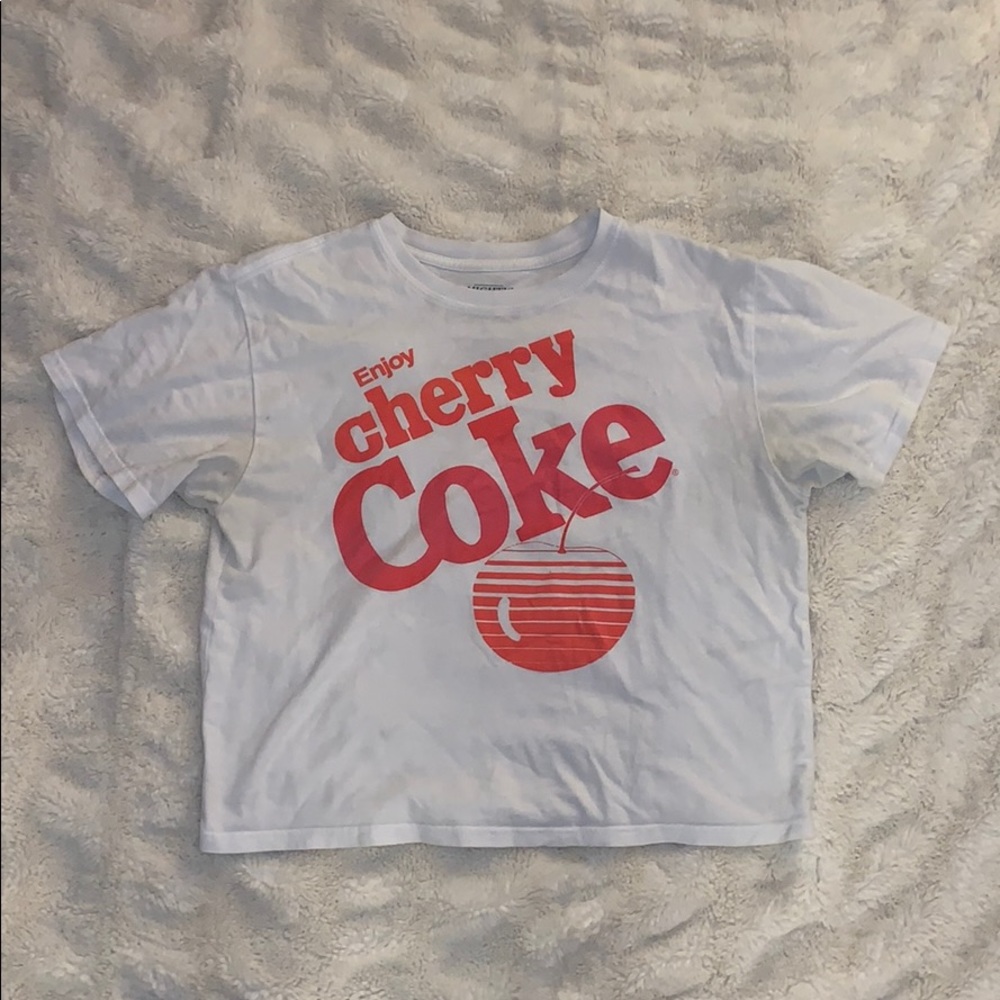 “Enjoy Cherry Coke” slogan crop top